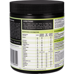 Right side of Dr. Hydrate Lychee Lime 270g jar showing product benefits and a "Hasta Certified" logo.