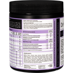 Left-side view of a Dr. Hydrate Grape 270g jar, showing nutritional information and HASTA certification on a white background.