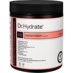 270g tub of Dr. Hydrate All-In-One Hydration Drink in Watermelon flavor with HASTA Certified logo.