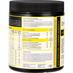 Left side of Dr Hydrate 270g Yuzu Lemon tub showing ingredients and directions on a white background.