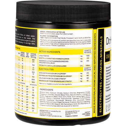 Dr Hydrate All-In-One Hydration Drink Hasta Cert Yuzu Lemon 270g