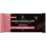 Dr Superfoods Calm and Restful 85g dark chocolate bar wrapped in blue and white packaging on a white background.