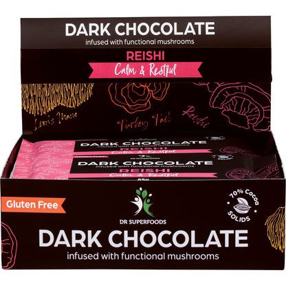 Dr Superfoods Dark Chocolate Bar Calm & Restful 85g (Pack of 12)