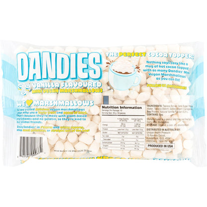 Dandies Vegan Vanilla Marshmallows Mini Size 283g Payless 4 Organics