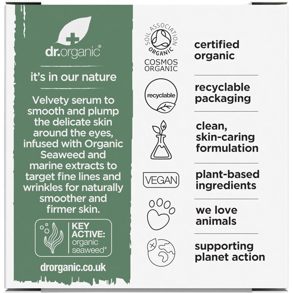 Dr Organic Eye Contour Serum Ageless with Seaweed 15ml Payless 4 Organics