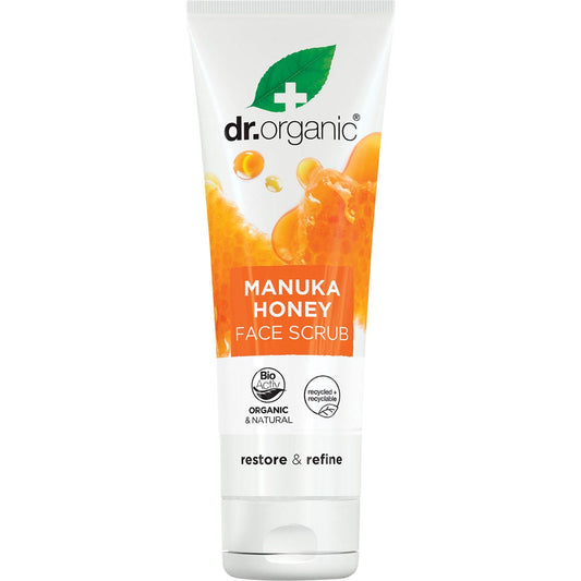 Dr Organic Face Scrub Manuka Honey 125ml Payless 4 Organics