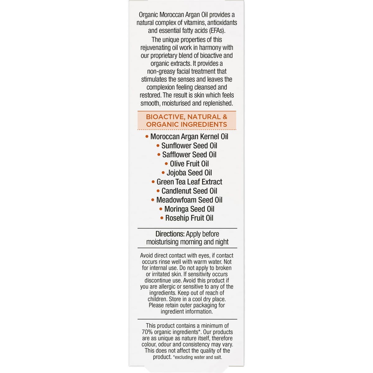 Dr Organic Facial Oil Organic Moroccan Argan Oil 30ml Payless 4 Organics