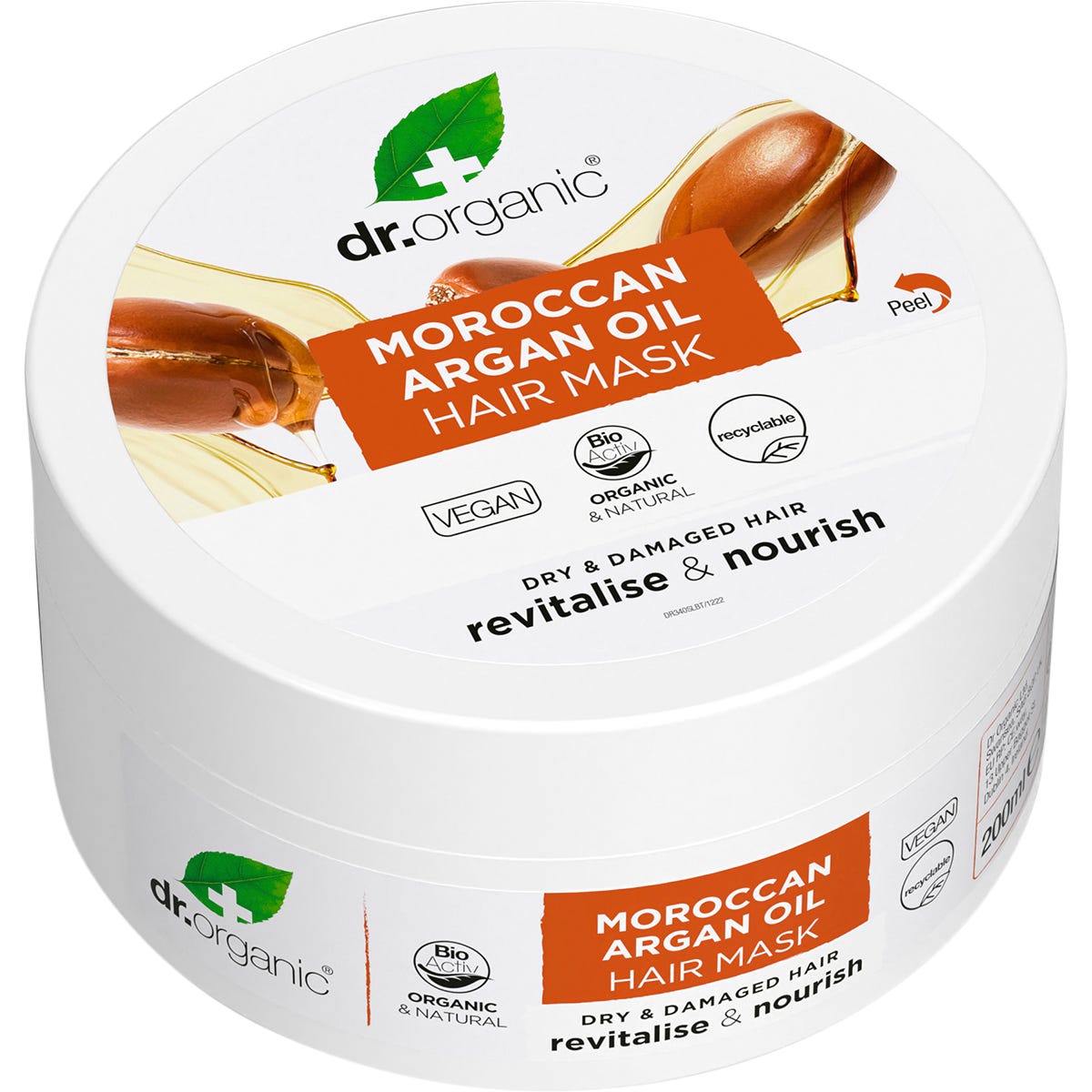 Dr Organic Hair Mask Moroccan Argan Oil 200ml Payless 4 Organics