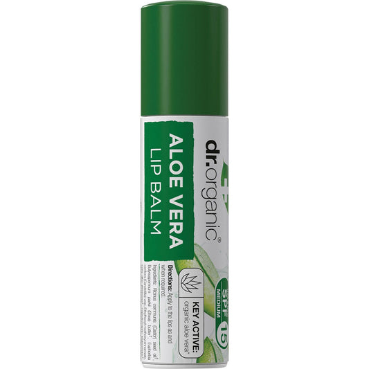 Dr Organic Lip Balm SPF 15 Aloe Vera 5.7ml Payless 4 Organics