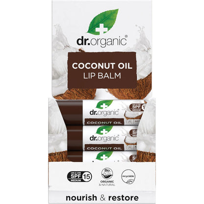 Dr Organic Lip Balm SPF 15 Coconut Oil 5.7ml Payless 4 Organics