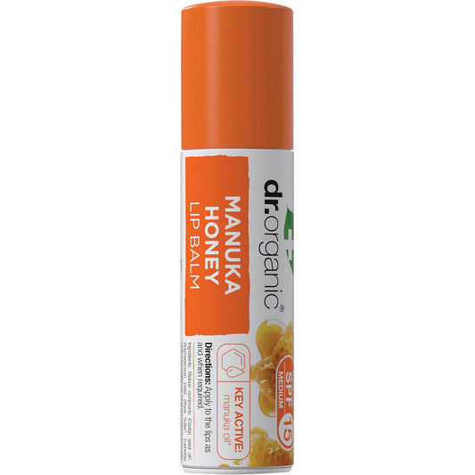 Dr Organic Lip Balm SPF 15 Manuka Honey 5.7ml Payless 4 Organics