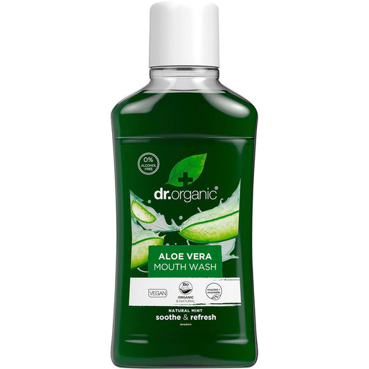 Dr Organic Mouthwash Aloe Vera 500ml Payless 4 Organics