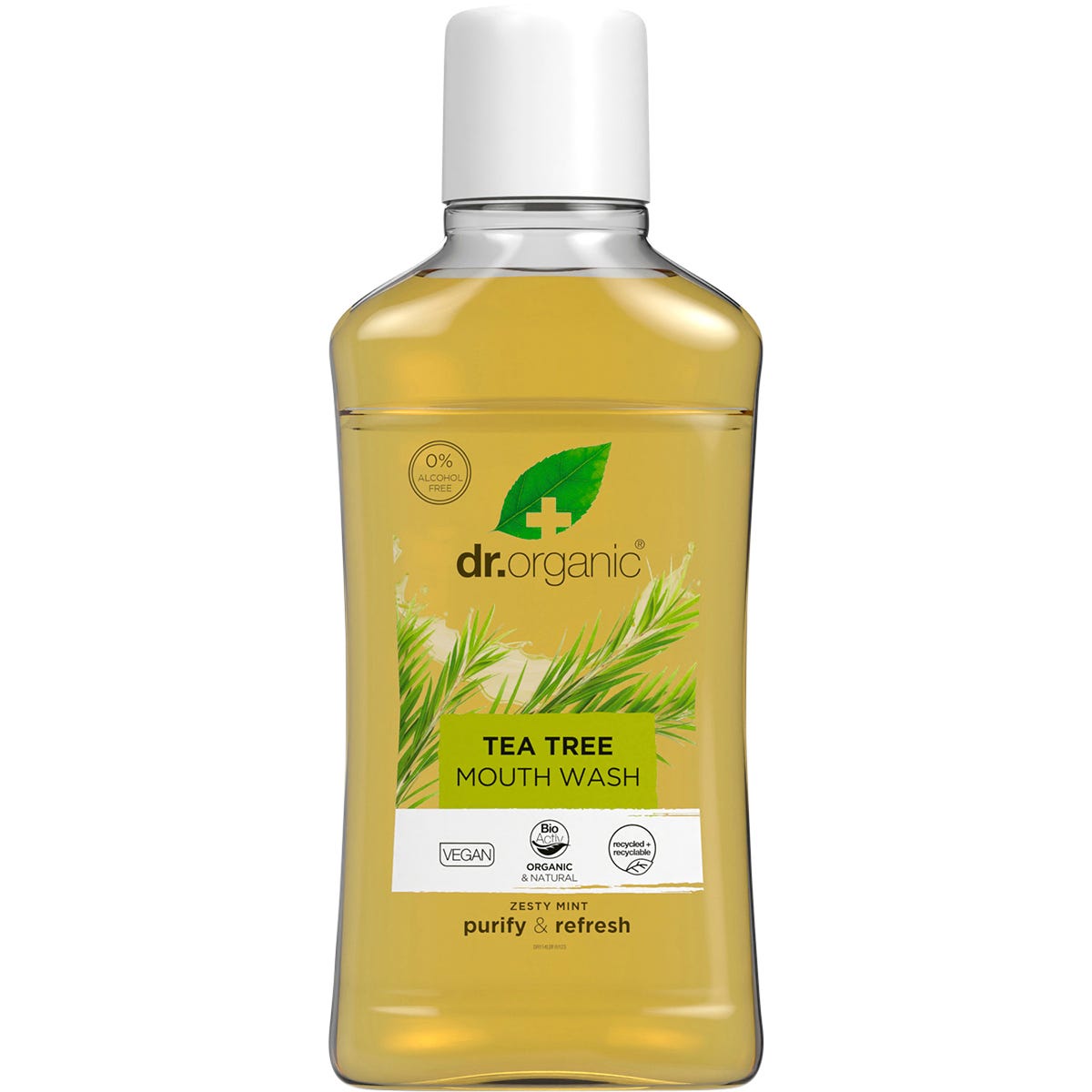 Dr Organic Mouthwash Tea Tree 500ml Payless 4 Organics