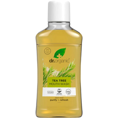 Dr Organic Mouthwash Tea Tree 500ml Payless 4 Organics
