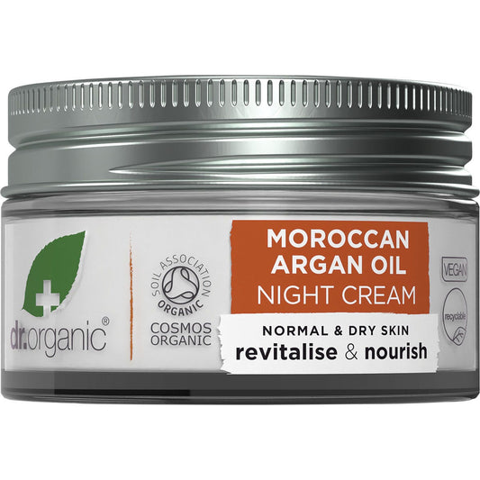 Dr Organic Night Cream Moroccan Argan Oil 50ml Payless 4 Organics