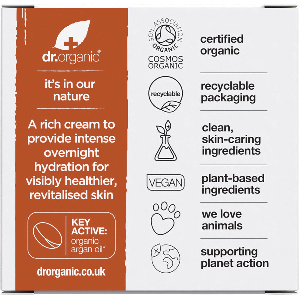 Dr Organic Night Cream Moroccan Argan Oil 50ml Payless 4 Organics