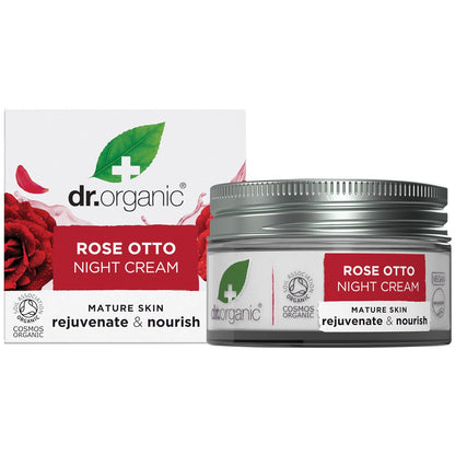 Dr Organic Night Cream Rose Otto 50ml Payless 4 Organics