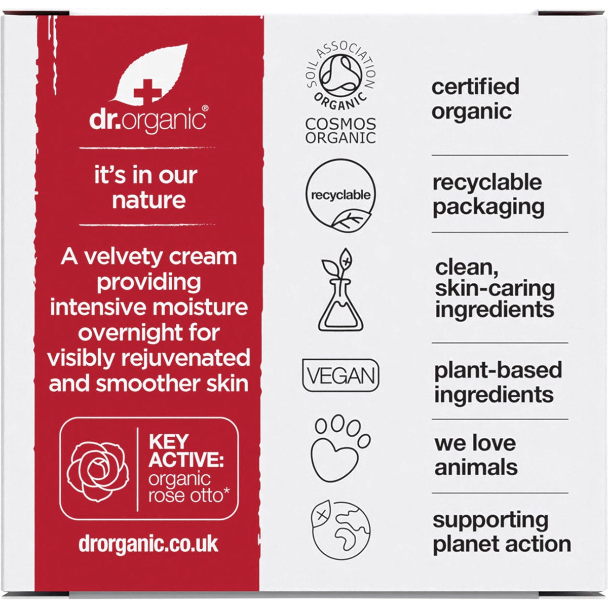 Dr Organic Night Cream Rose Otto 50ml Payless 4 Organics