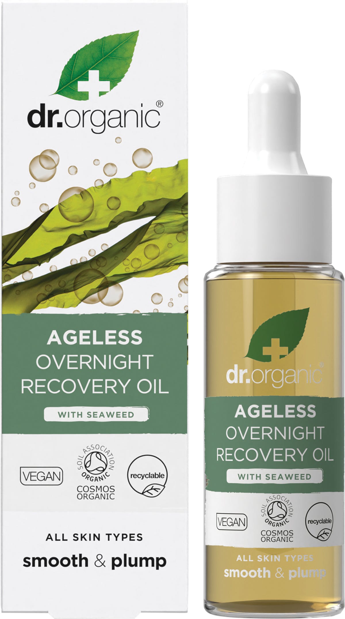 Dr Organic Overnight Recovery Oil Ageless with Seaweed 30ml Payless 4 Organics
