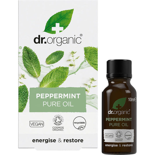 Dr Organic Peppermint Oil 100% Pure 10ml Payless 4 Organics