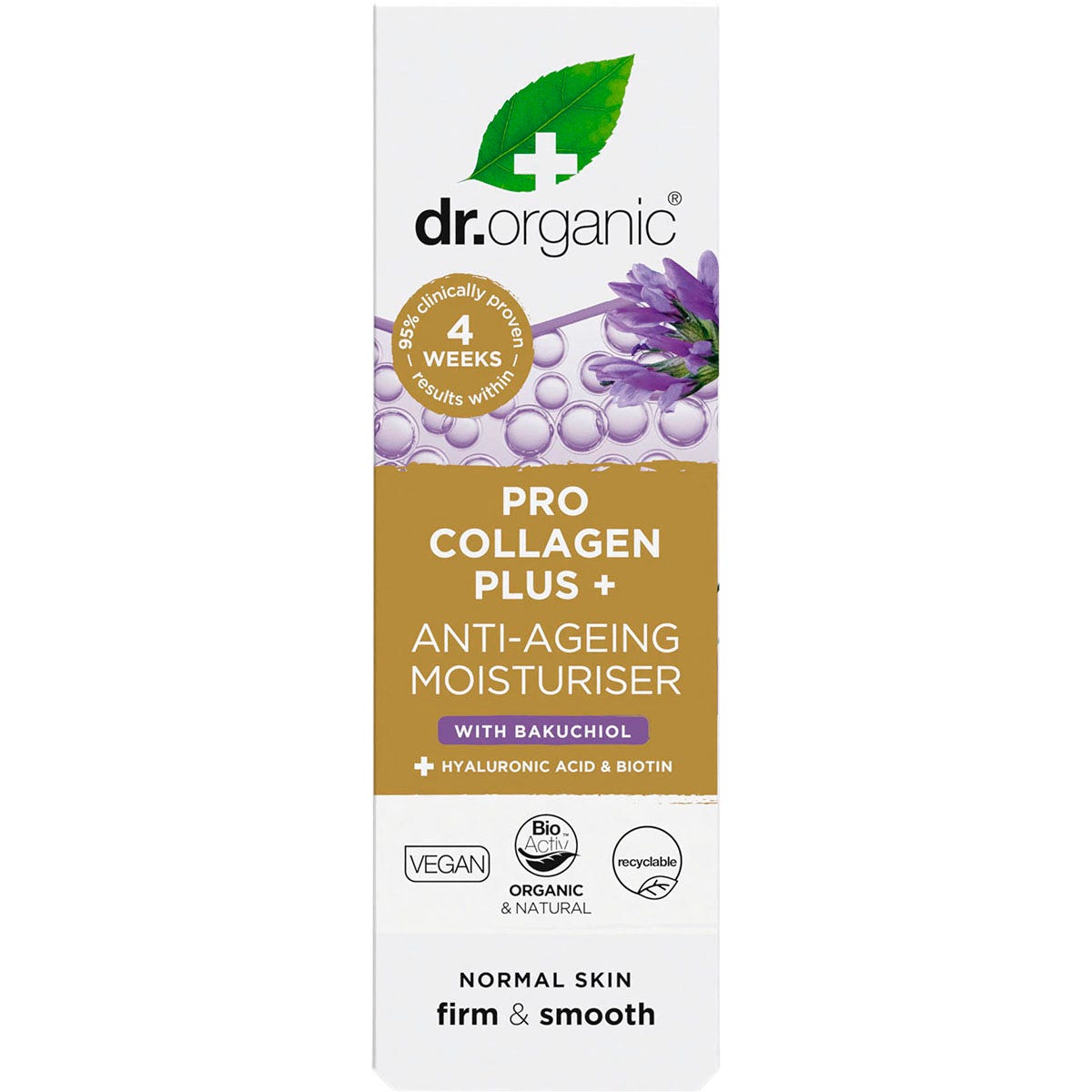 Dr Organic Pro Collagen Plus+ Anti-Ageing Moisturiser Bakuchiol 50ml Payless 4 Organics