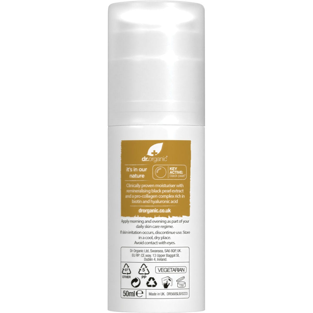 Dr Organic Pro Collagen Plus+ Anti Ageing Moisturiser Black Pearl 50ml Payless 4 Organics