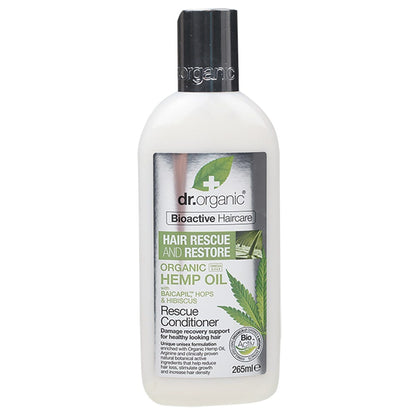 Dr Organic Rescue & Restore Conditioner Organic Hemp Oil 265ml Payless 4 Organics
