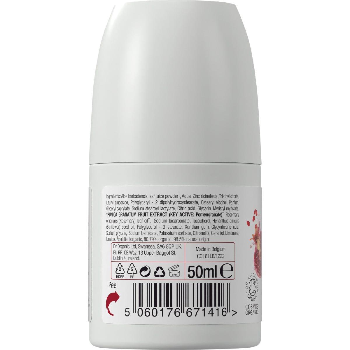 Dr Organic Roll-On Deodorant Pomegranate 50ml Payless 4 Organics