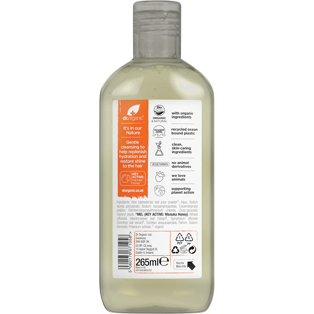 Dr Organic Shampoo Manuka Honey 265ml Payless 4 Organics