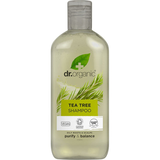 Dr Organic Shampoo Tea Tree 265ml Payless 4 Organics