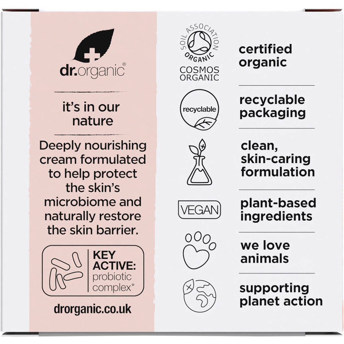 Dr Organic Skin Calm Probiotic Concentrated Cream 50ml Payless 4 Organics