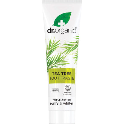 Dr Organic Toothpaste Tea Tree 100ml Payless 4 Organics