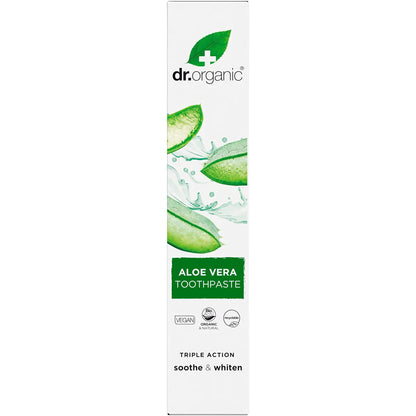 Dr Organic Toothpaste Whitening Organic Aloe Vera 100ml Payless 4 Organics