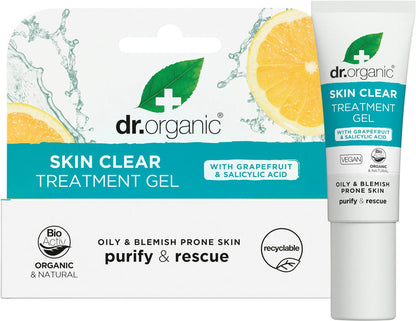 Dr Organic Treatment Gel Skin Clear Organic Tea Tree 10ml Payless 4 Organics