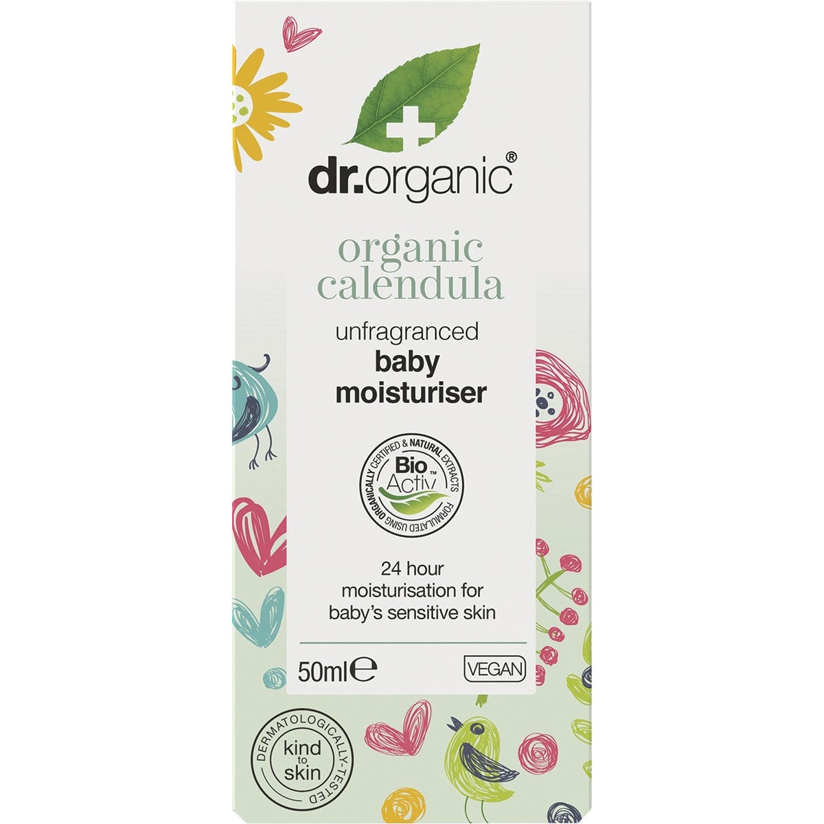 Dr Organic Unfragranced Baby Moisturiser Organic Calendula 50ml Payless 4 Organics