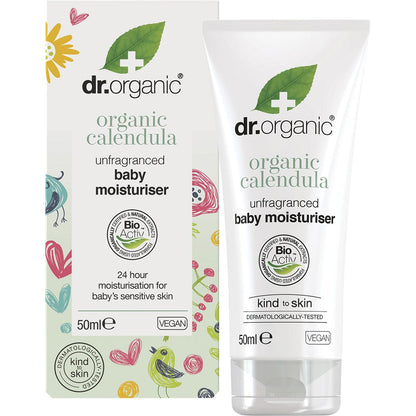 Dr Organic Unfragranced Baby Moisturiser Organic Calendula 50ml Payless 4 Organics