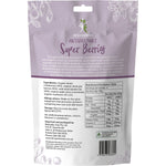 Rear of Dr Superfoods 125g bag showing ingredients, nutrition facts, and antioxidant benefits of the berry mix.