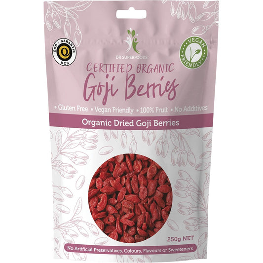 Dr Superfoods Dried Goji Berries Certified Organic 250g Payless 4 Organics