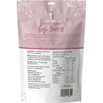 Rear view of a 500g bag of Dr Superfoods Organic Goji Berries showing nutritional information and product details.