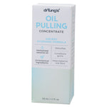 Back of Dr. Tung's Oil Pulling Concentrate 50ml bottle showing ingredients, directions, and product details.