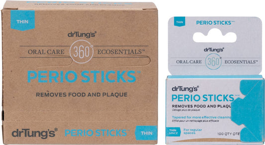 Dr Tung's Perio Sticks Thin 100pc (Pack of 6) Payless 4 Organics