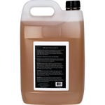 Back of a 5L Euclove Bathroom Cleaner bottle showing product information and instructions on a white background.