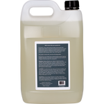 Back view of a 5L Euclove Multi-Purpose Cleaner white jerry can with product information and usage instructions.