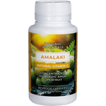 90 capsules of Eumundi Botanicals Amalaki Natural Vitamin C in a white bottle with a green and white label.
