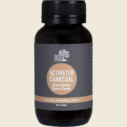 Eden Healthfoods Activated Charcoal Steam Activated Charcoal Powder 60 Caps