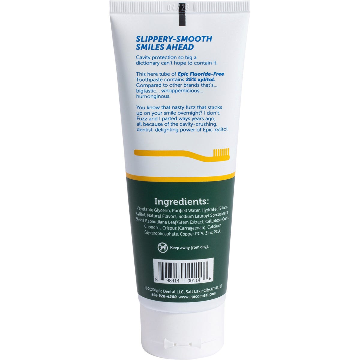 Epic Toothpaste Spearmint Fluoride Free 138g