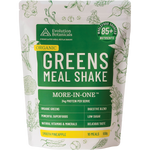 Evolution Botanicals 550g Organic Greens Meal Shake Smooth Pineapple pouch with illustrations of pineapple and greens.