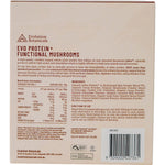 Back of a Smooth Chocolate Evolution Botanicals protein sachet featuring ingredients and nutritional information.