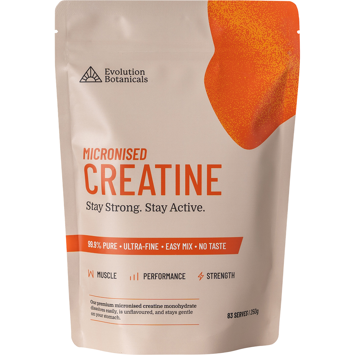 Evolution Botanicals Micronised Creatine 250g