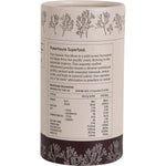 Evolution Botanicals Organic Sea Moss 120 capsules tube shown from a side angle.